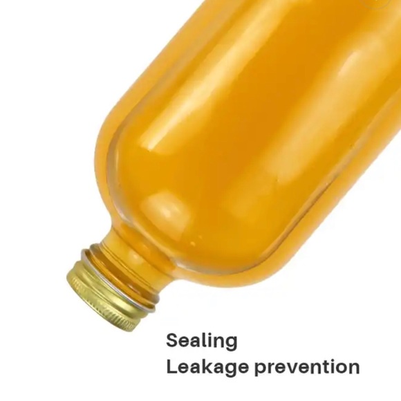 10pc Set: 2 500ml Boston Glass w/ Sprayer, Metal & Plastic Tops, Silicone Funnel - Picture 8 of 9